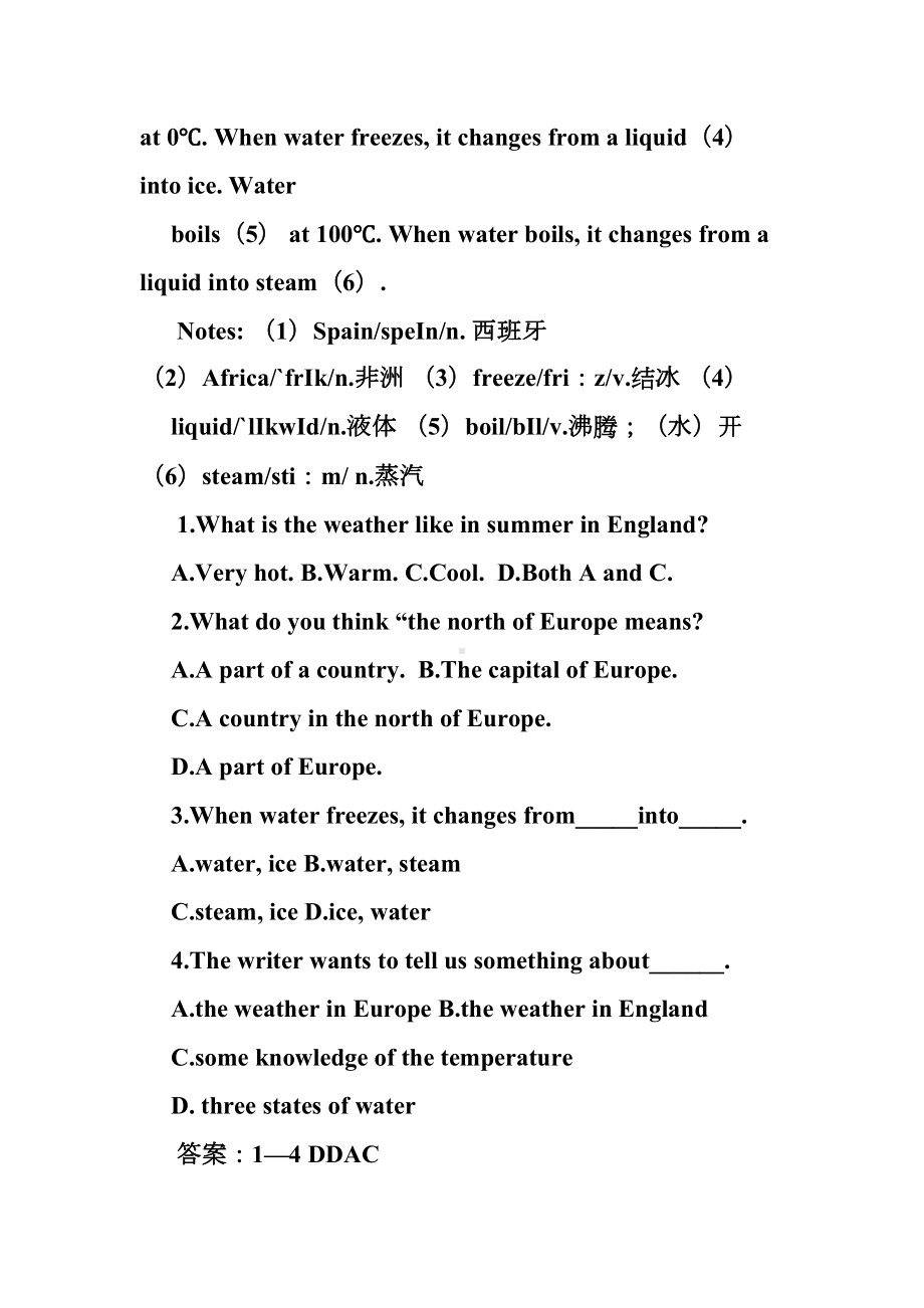 初中英语中考阅读理解100篇(DOC 43页).doc_第2页