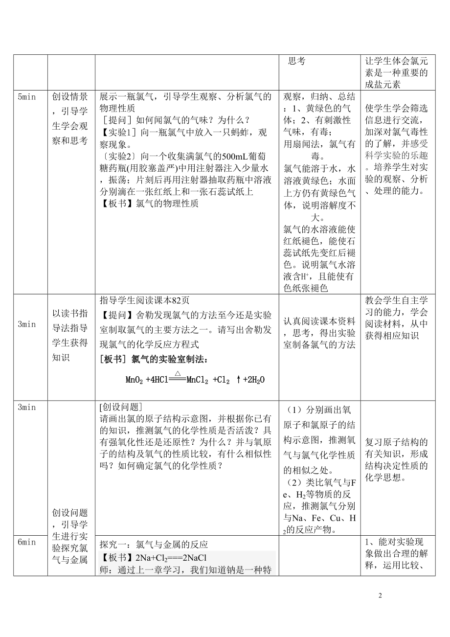 富集在海水中元素-氯教案(DOC 11页).doc_第2页