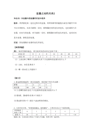 变量之间的关系最新典型习题(DOC 11页).doc