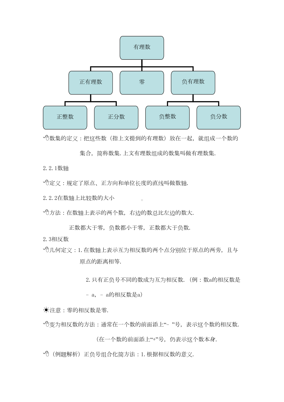 华东师大版七年级上册数学各章知识点总结(DOC 11页).doc_第2页