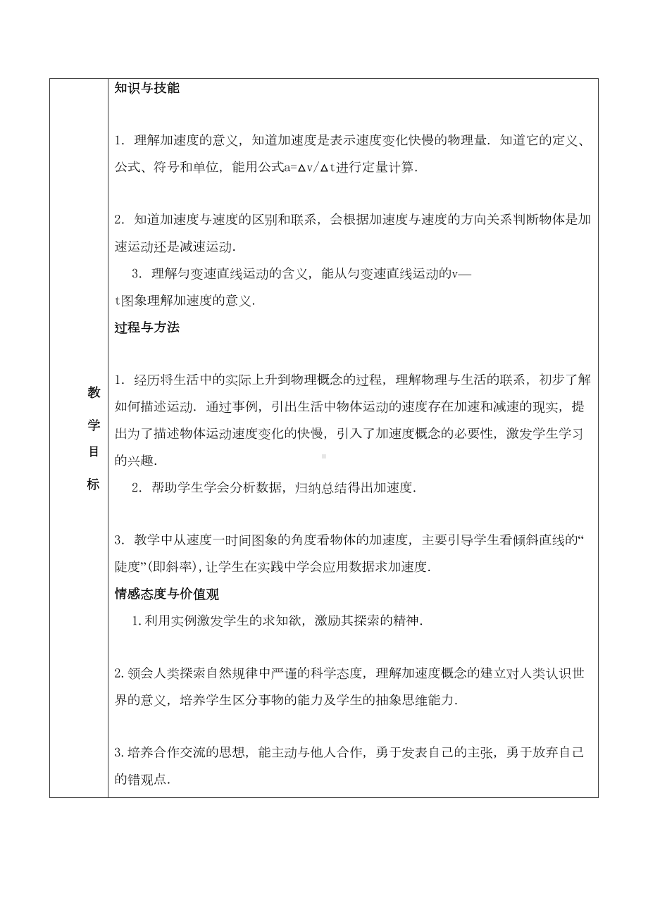 加速度公开课教案(DOC 8页).doc_第2页