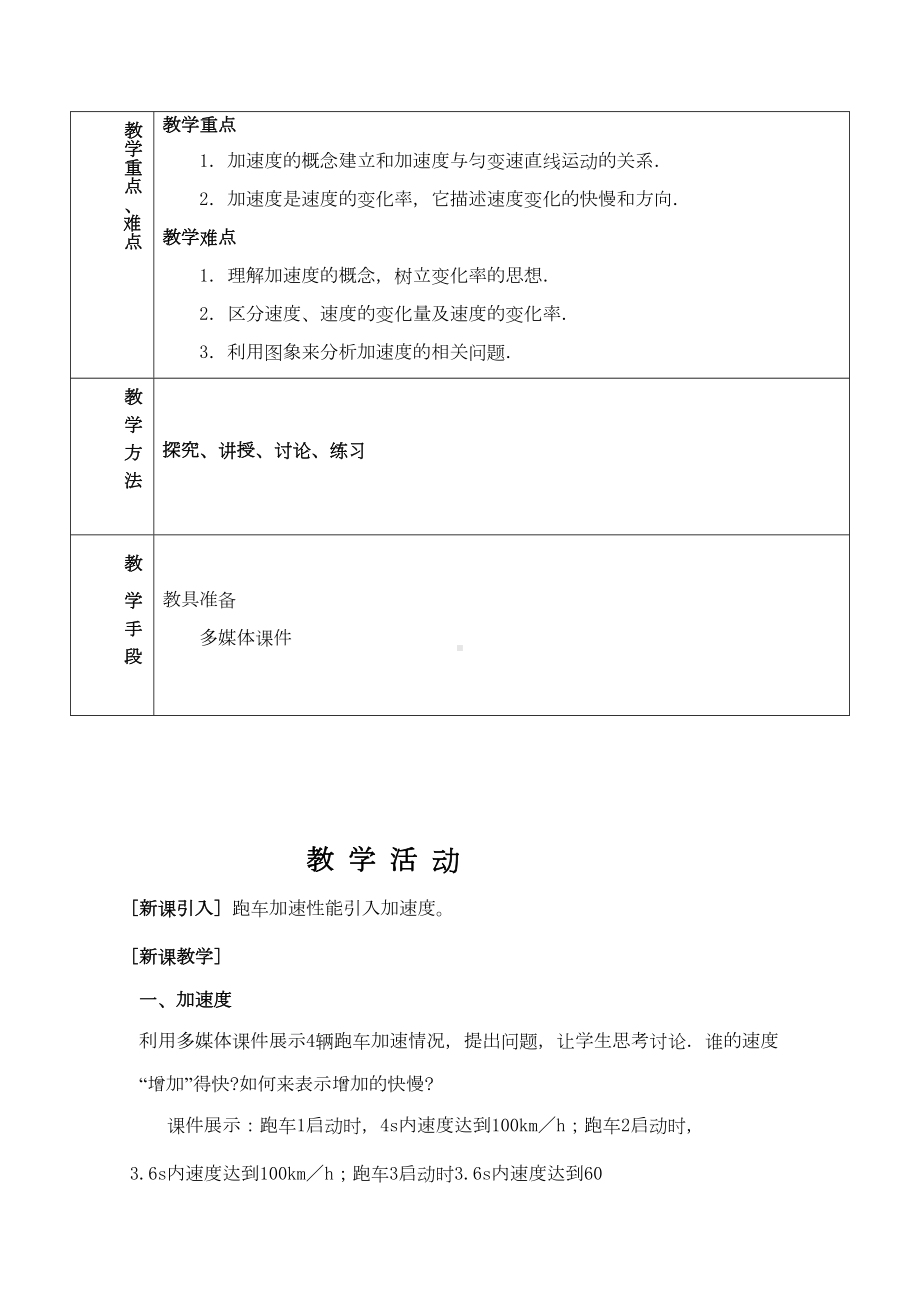 加速度公开课教案(DOC 8页).doc_第3页