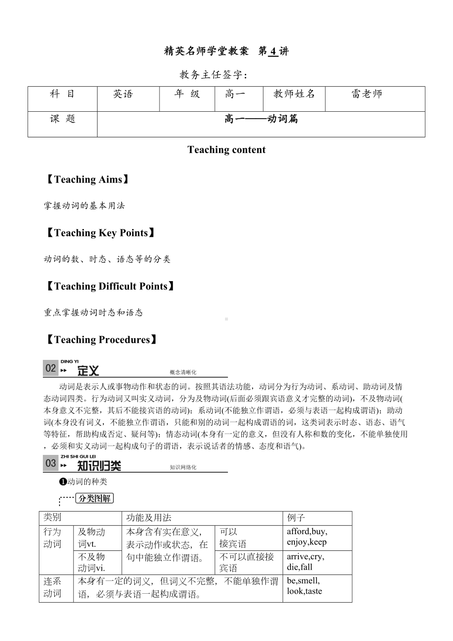 初三总复习动词[优质文档](DOC 11页).doc_第1页