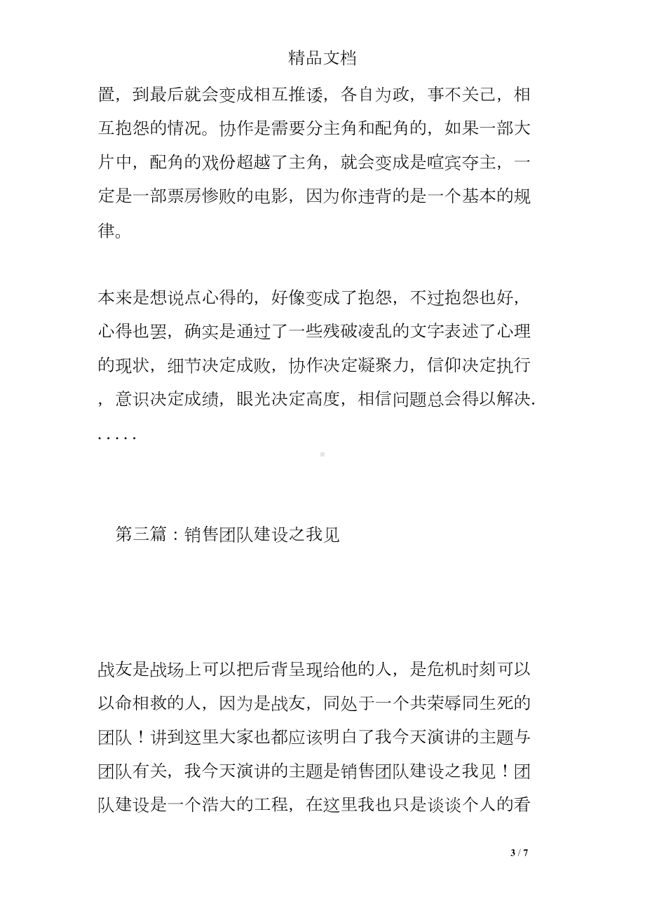 公司销售团队建设经验心得3篇(DOC 7页).doc_第3页