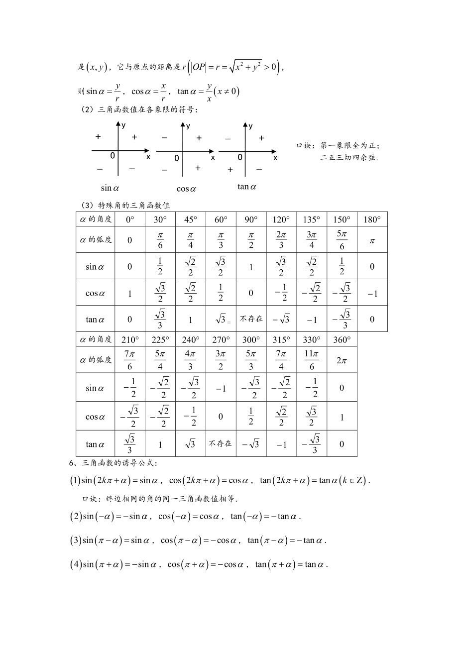 北师大版高中数学必修四详细知识点加例题解析(DOC 13页).doc_第2页