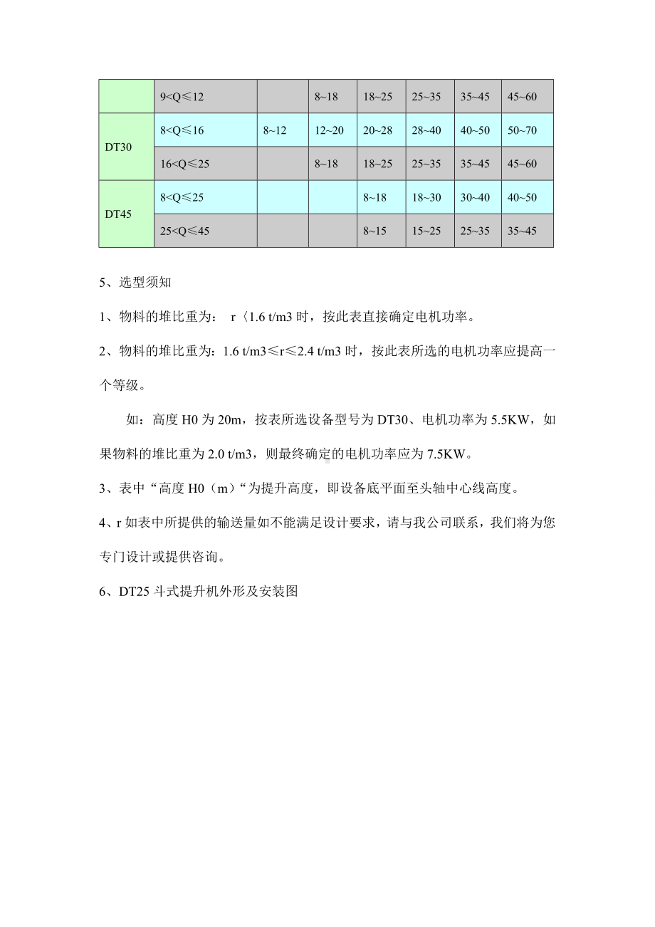 DT系列斗式提升机参考模板范本.doc_第2页