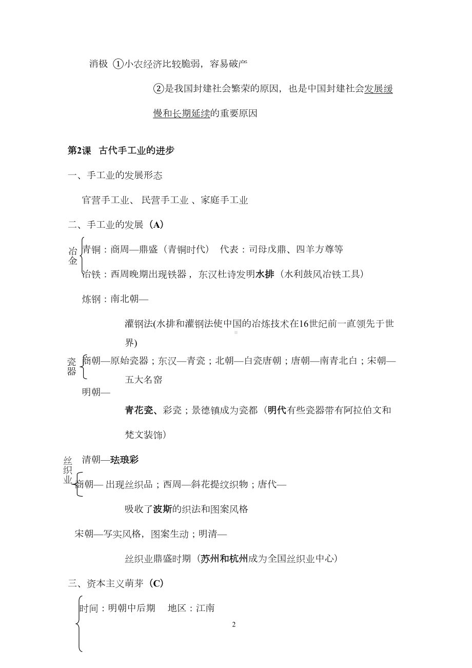 历史必修二知识点汇总(DOC 12页).doc_第2页