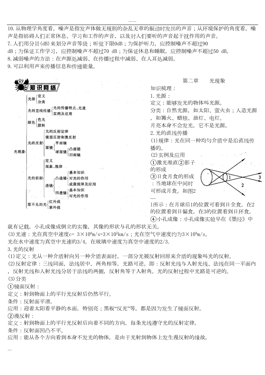 初中物理总复习知识点总结(DOC 20页).doc_第2页