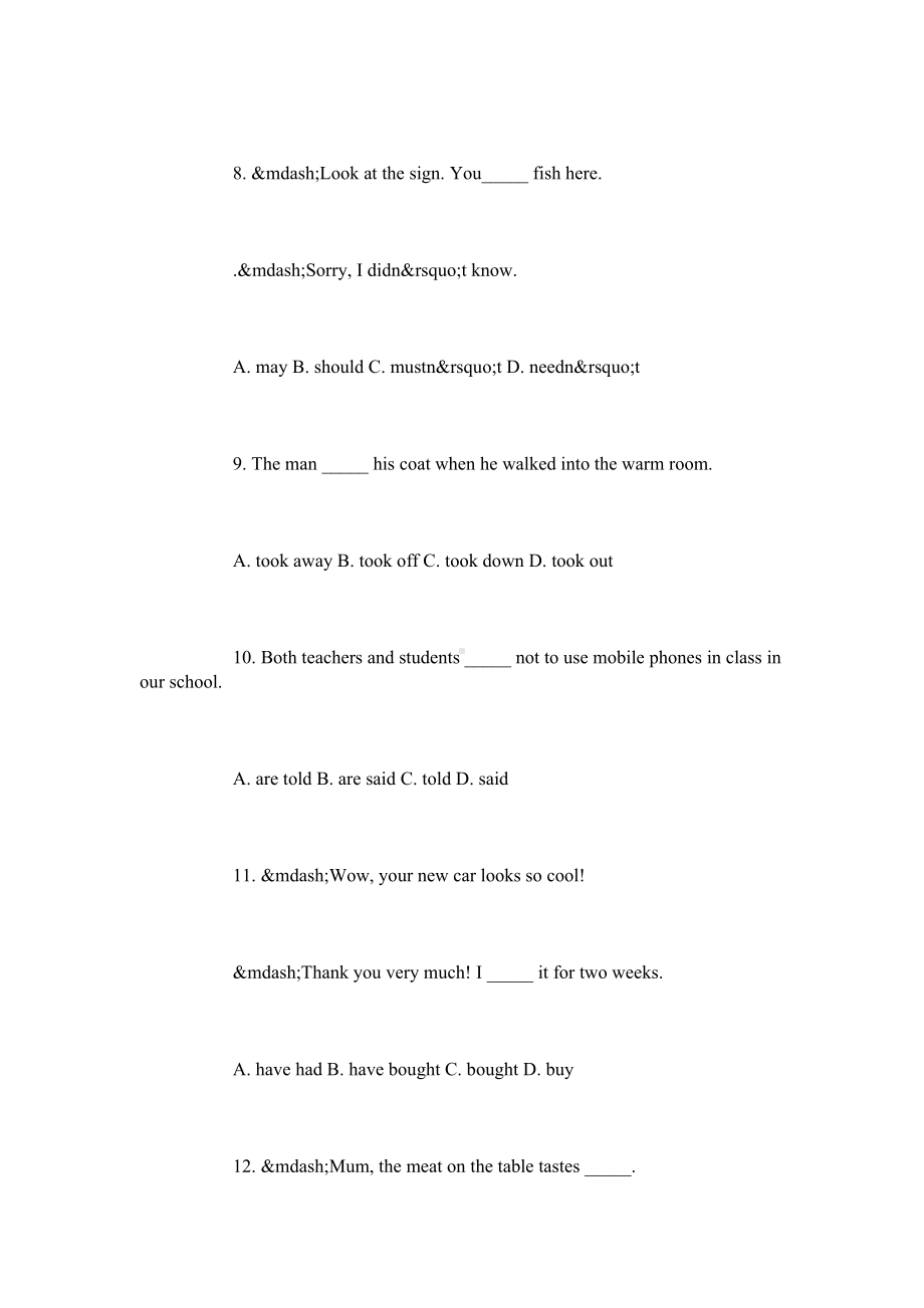 小学英语教师招聘考试试题和答案(DOC 29页).docx_第3页