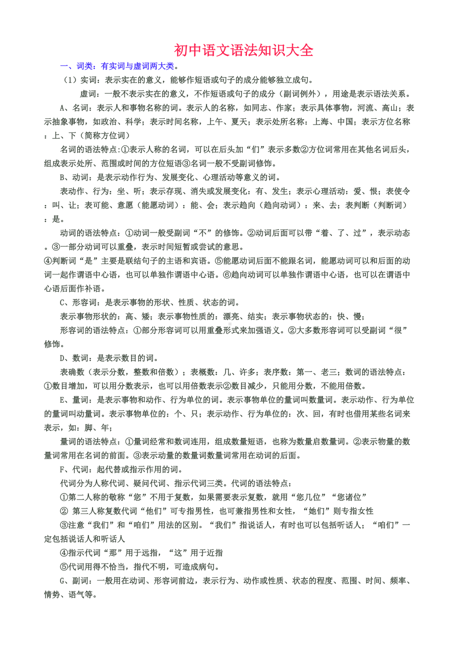 初中语文语法大全(DOC 8页).doc_第1页