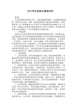 对小学生的综合素质评价(DOC 7页).docx