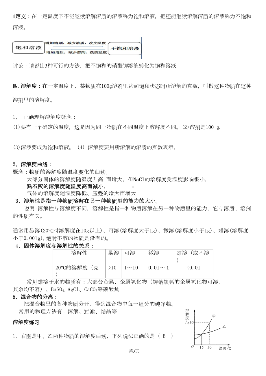 初三化学溶液专题复习资料(DOC 9页).doc_第3页