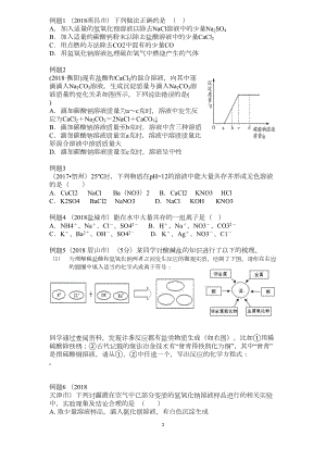 初中化学盐和化肥专题习题(DOC 5页).docx