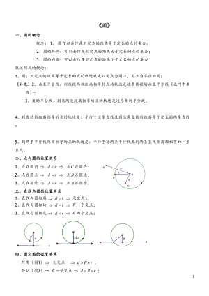 初三数学圆知识点复习专题经典(DOC 11页).doc