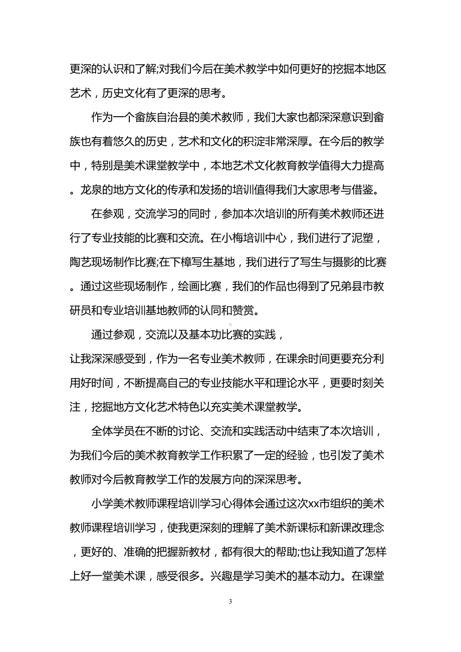 小学美术教师培训心得体会(DOC 6页).doc_第3页