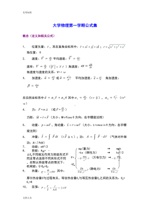 大学物理公式大全(DOC 10页).doc