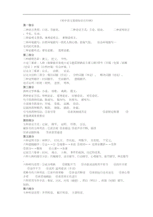 初中语文基础知识点归纳(详解版)(DOC 13页).docx