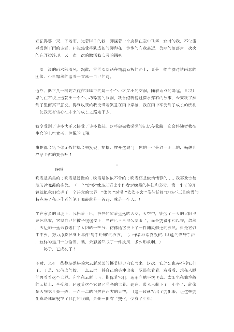 小升初语文满分作文(DOC 11页).doc_第2页