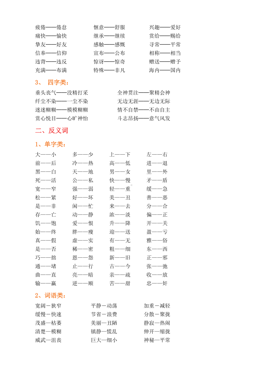 小学生常用近义词反义词大全(DOC 7页).docx_第3页