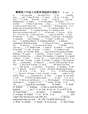 冀教版八年级英语上全册单项选择专项练习(DOC 4页).doc