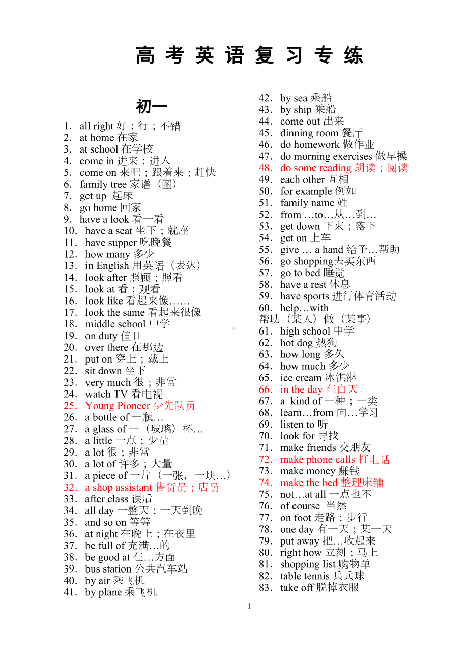 初高中英语单词词组汇总(DOC 28页).doc_第1页