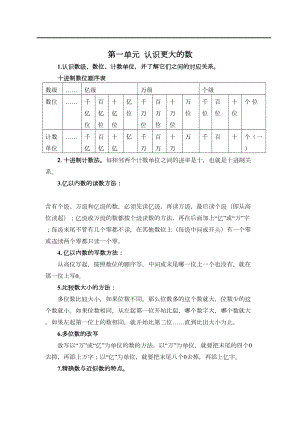 北师大版-数学-四年级上册-全册知识点总结(DOC 9页).doc