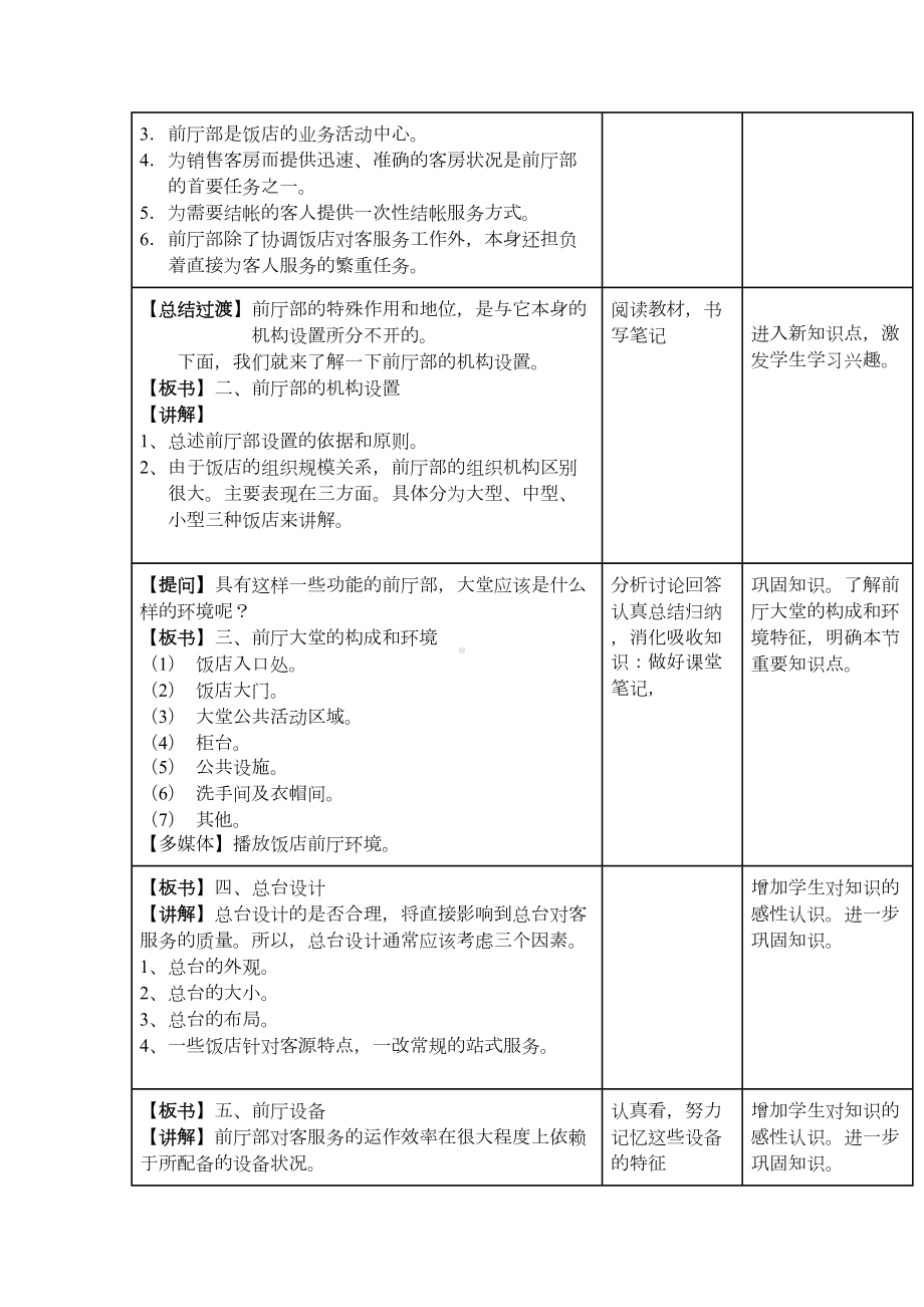 前厅服务与管理教案DOC(DOC 87页).doc_第2页