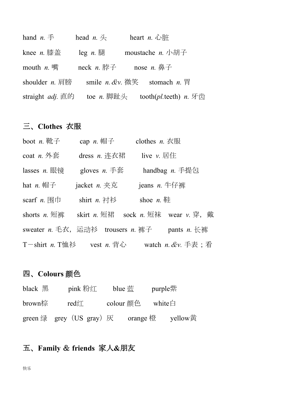 剑桥英语二级考试单词(DOC 11页).doc_第2页