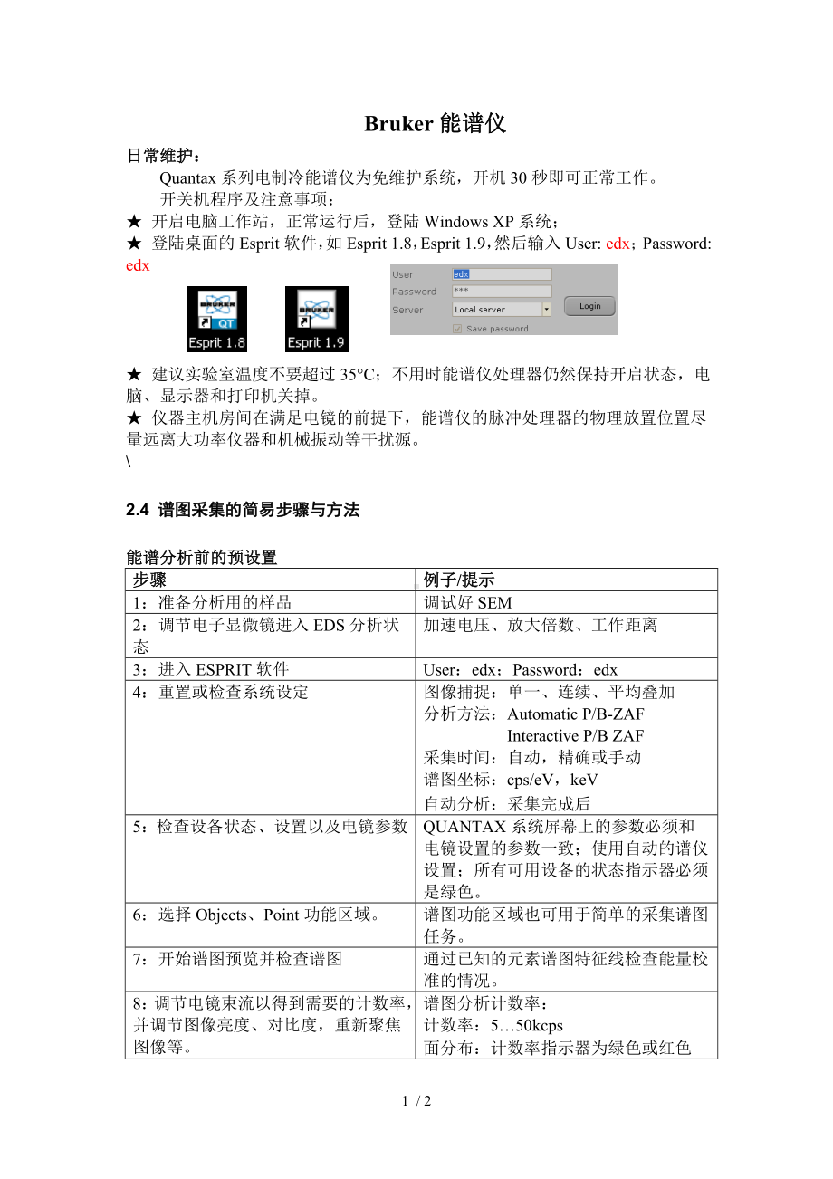 Bruker能谱仪参考模板范本.doc_第1页