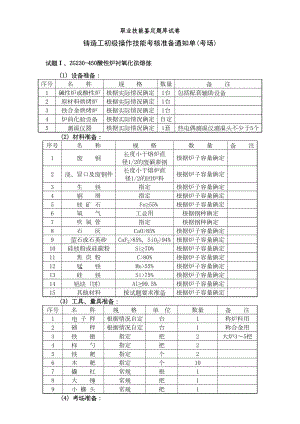 初级铸造工职业技能鉴定题库试卷讲解(DOC 9页).doc