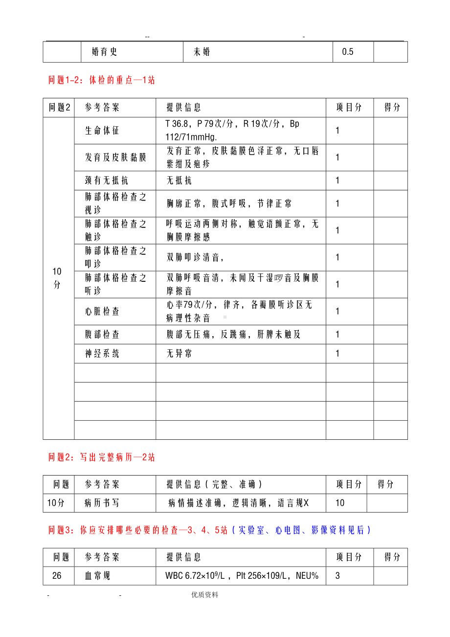 呼吸内科OSCE试卷(DOC 15页).doc_第2页