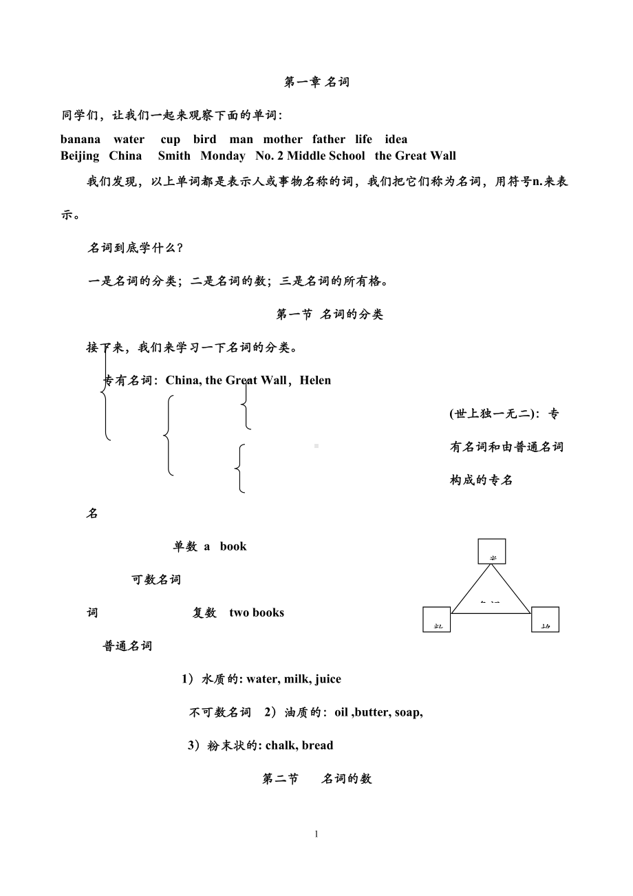 小升初英语语法复习(有答案)(DOC 42页).doc_第1页