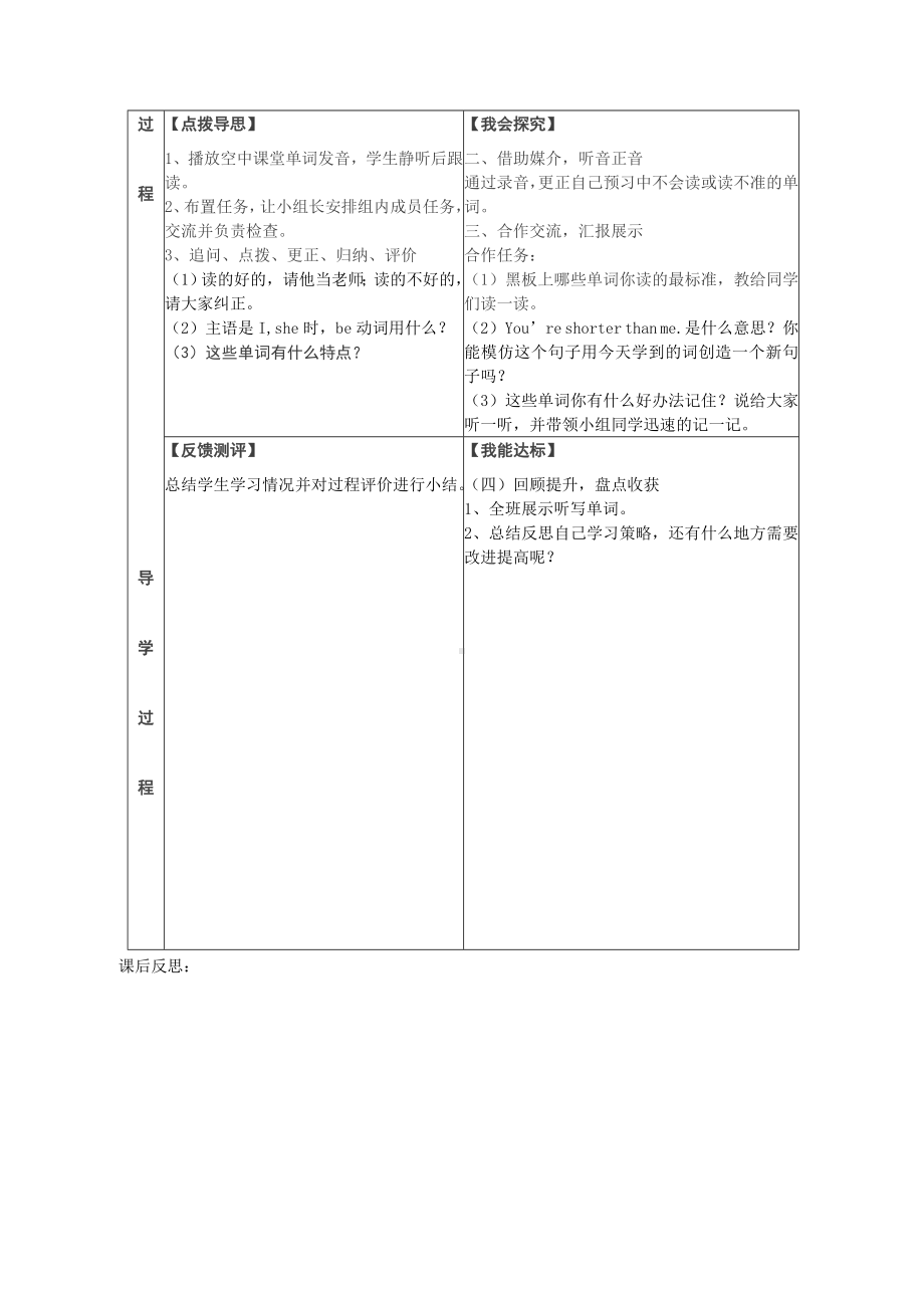 小学六年级下册英语教学计划及导学案 (2).doc_第2页