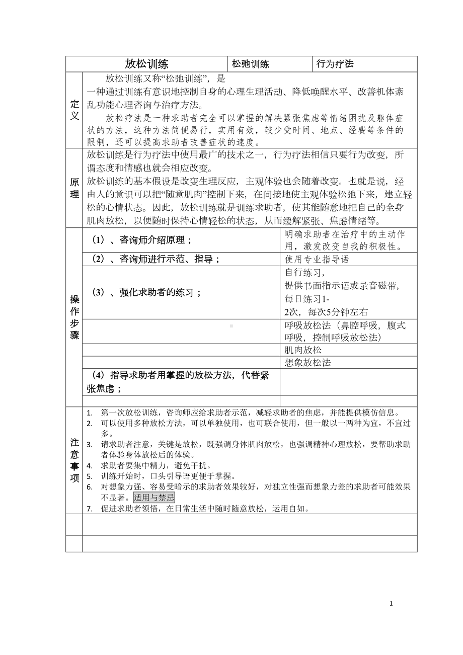 国家二级心理咨询师考试-咨询技能方法知识点总结DOC(DOC 17页).doc_第1页