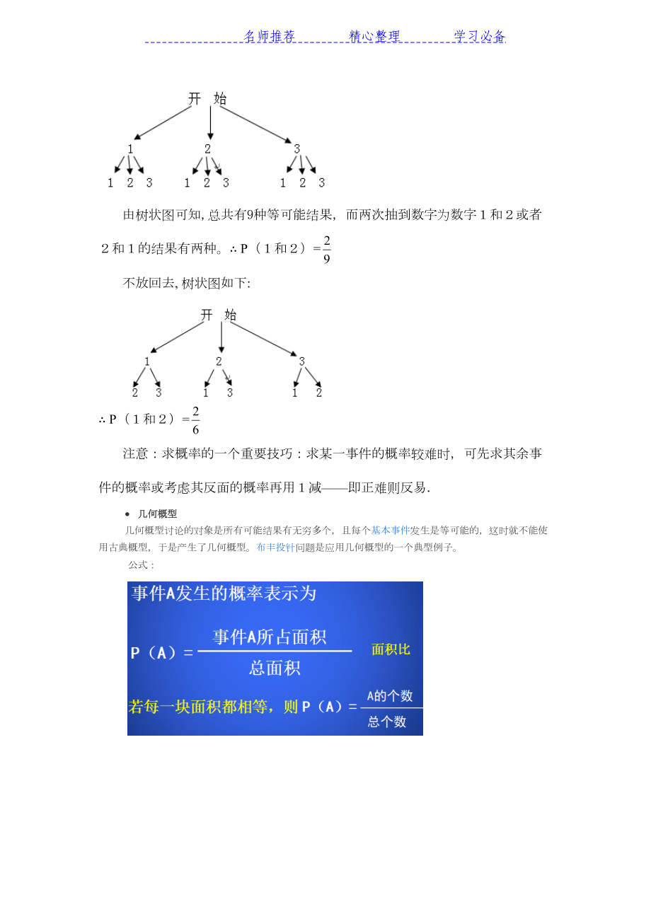 初中概率初步知识点归纳(DOC 5页).docx_第3页