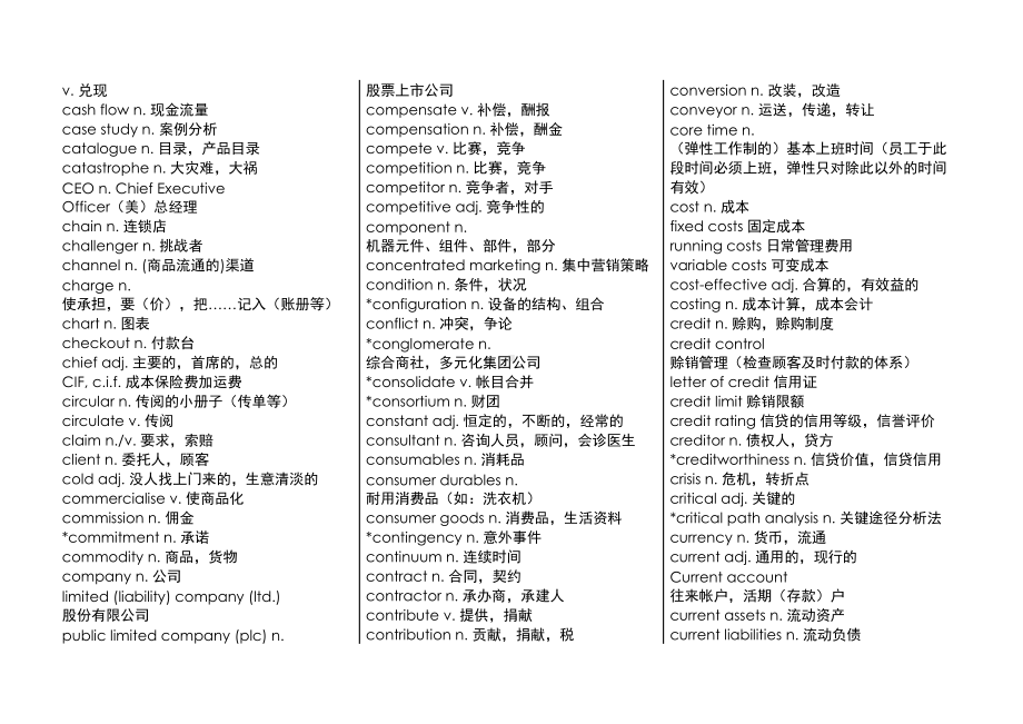 剑桥商务英语中级词汇全解(DOC 13页).doc_第3页