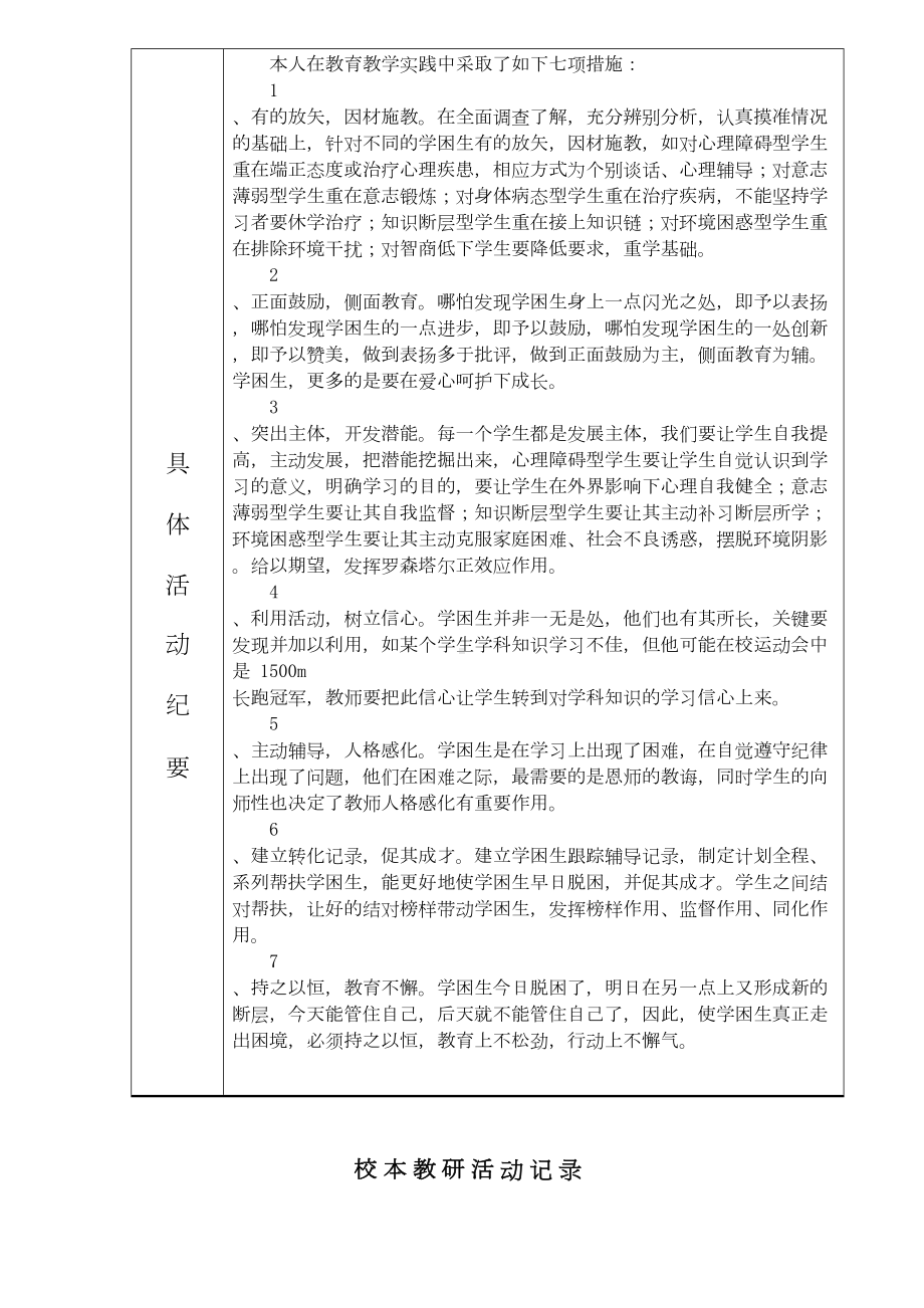 小学校本教研活动记录汇编(DOC 14页).doc_第2页