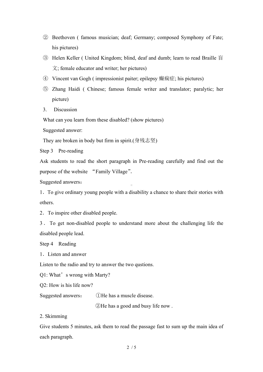 Unit1Livingwell Period 1　Warming UpPre－reading and Reading参考模板范本.doc_第2页