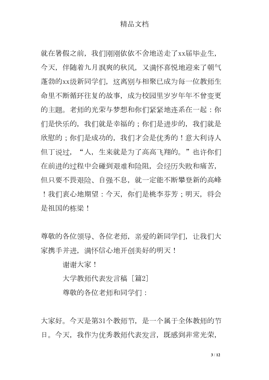 大学教师代表发言稿(DOC 12页).doc_第3页