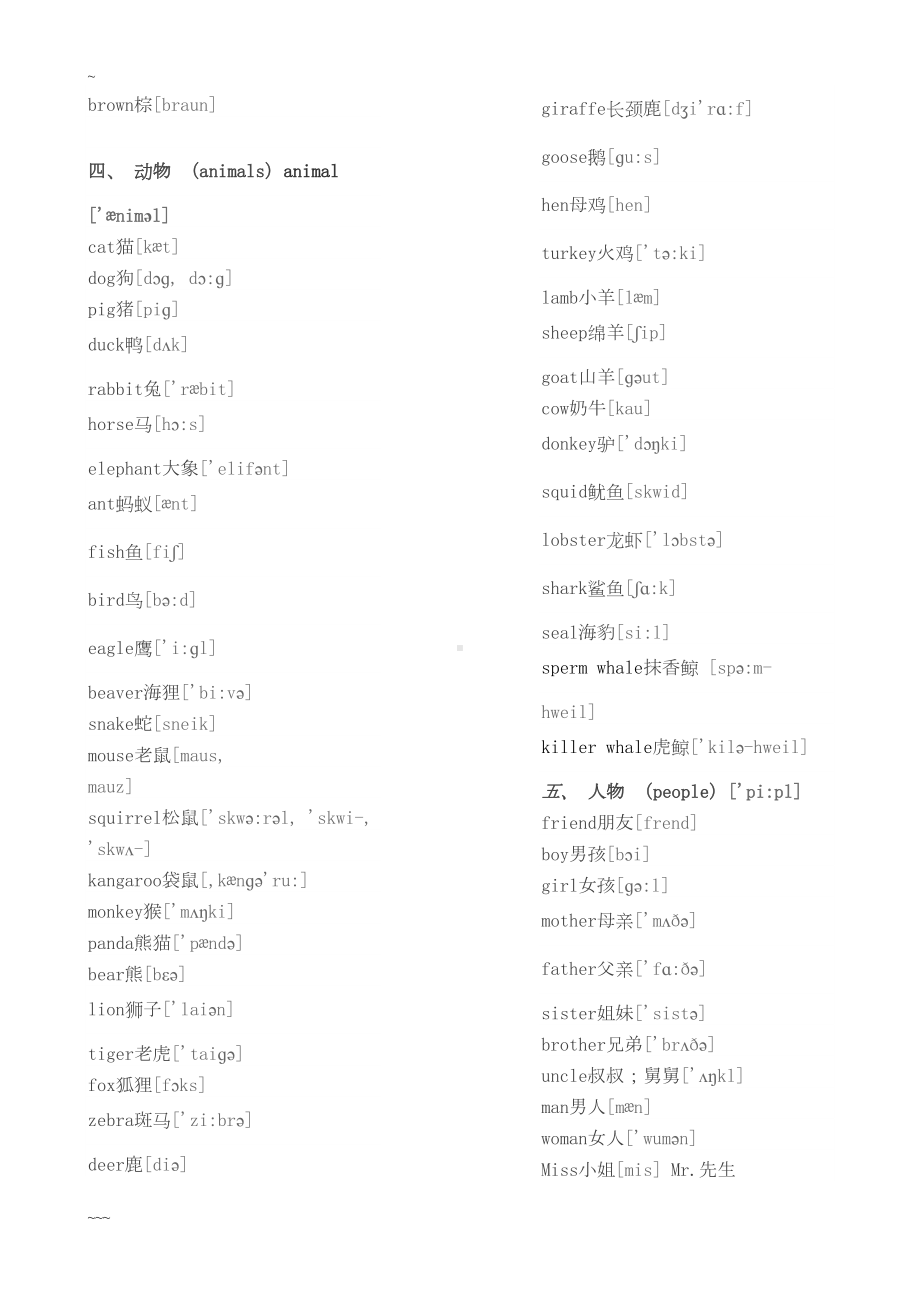 初中英语单词分类大全(DOC 12页).doc_第2页