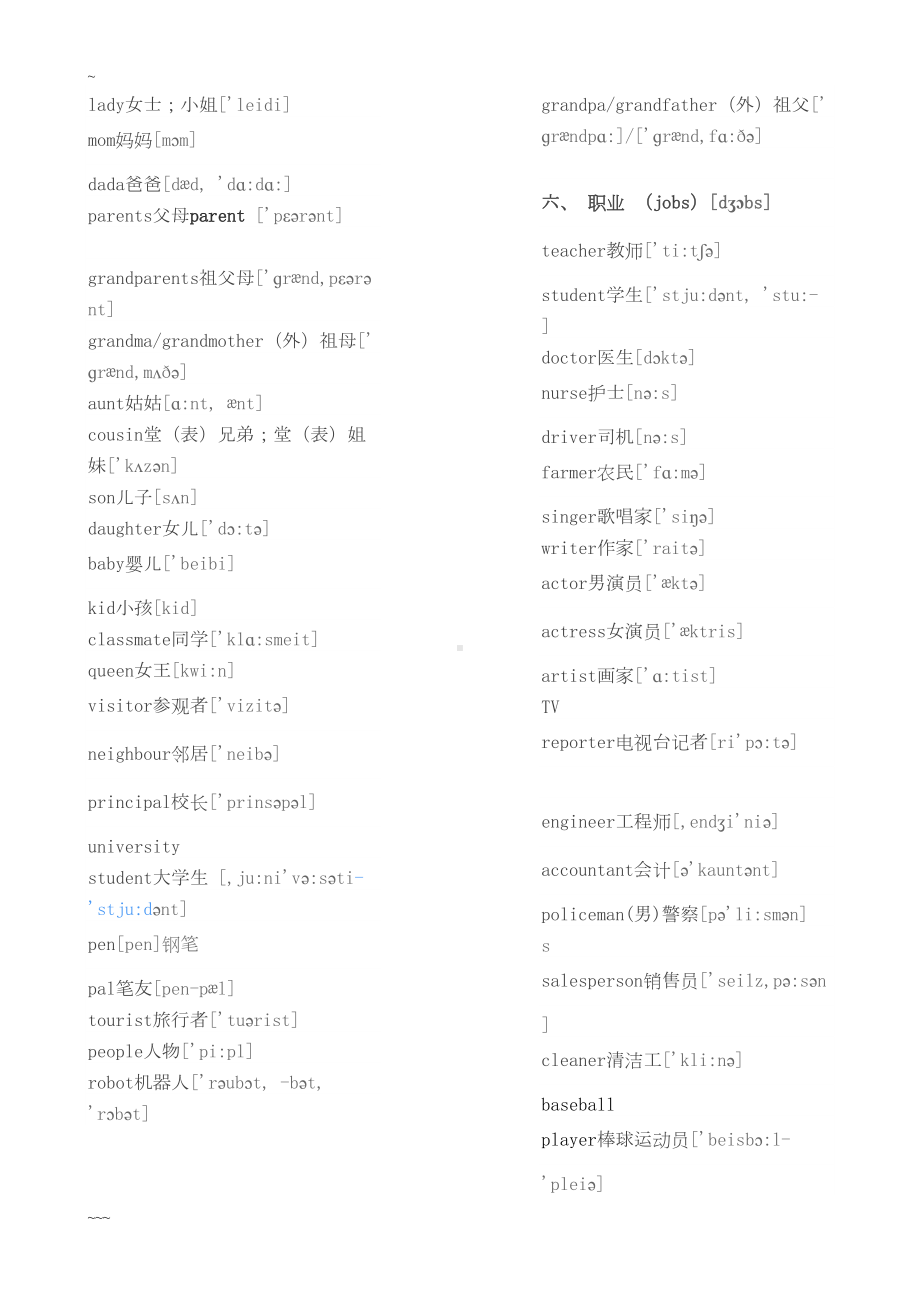 初中英语单词分类大全(DOC 12页).doc_第3页