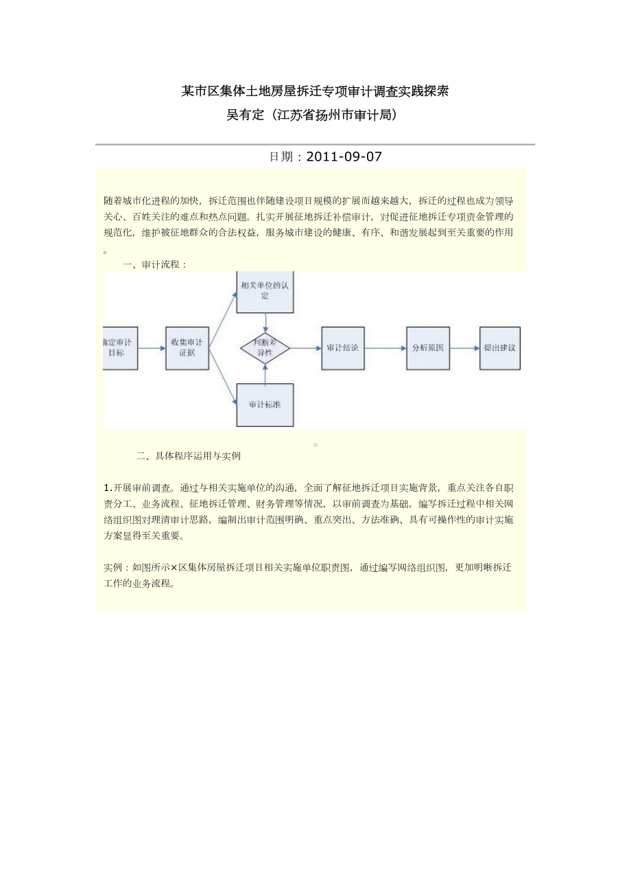 动迁补偿审计重点(DOC 7页).doc_第1页