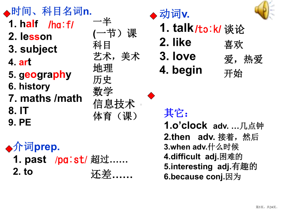 初中英语外研版七年级上册高效课堂资料G7AM5U1课件.pptx_第3页