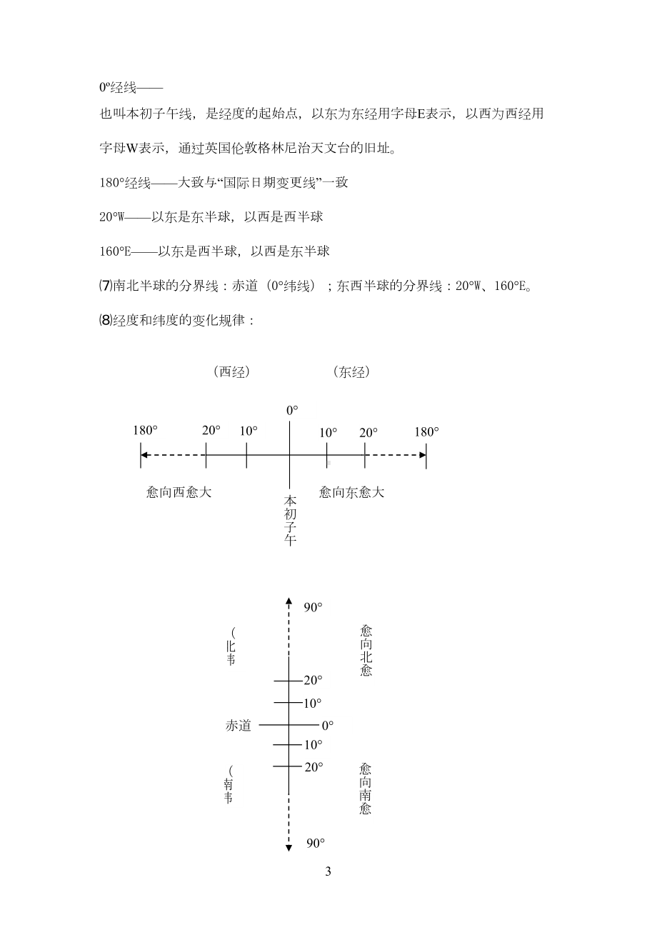 初中七年级上册地理总复习资料(DOC)(DOC 12页).doc_第3页