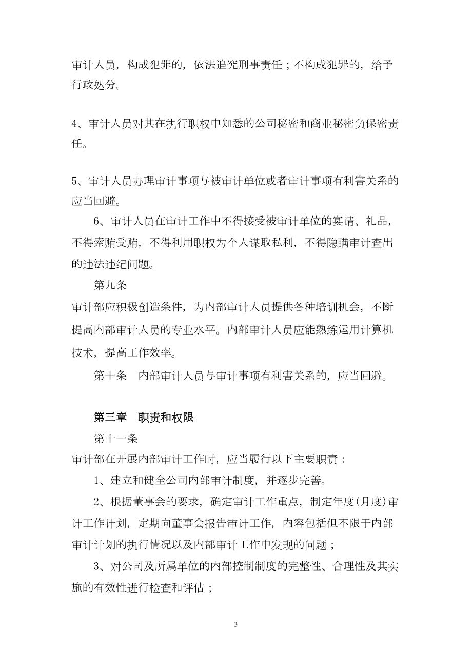 山东XX集团公司内部审计制度概要(DOC 11页).doc_第3页