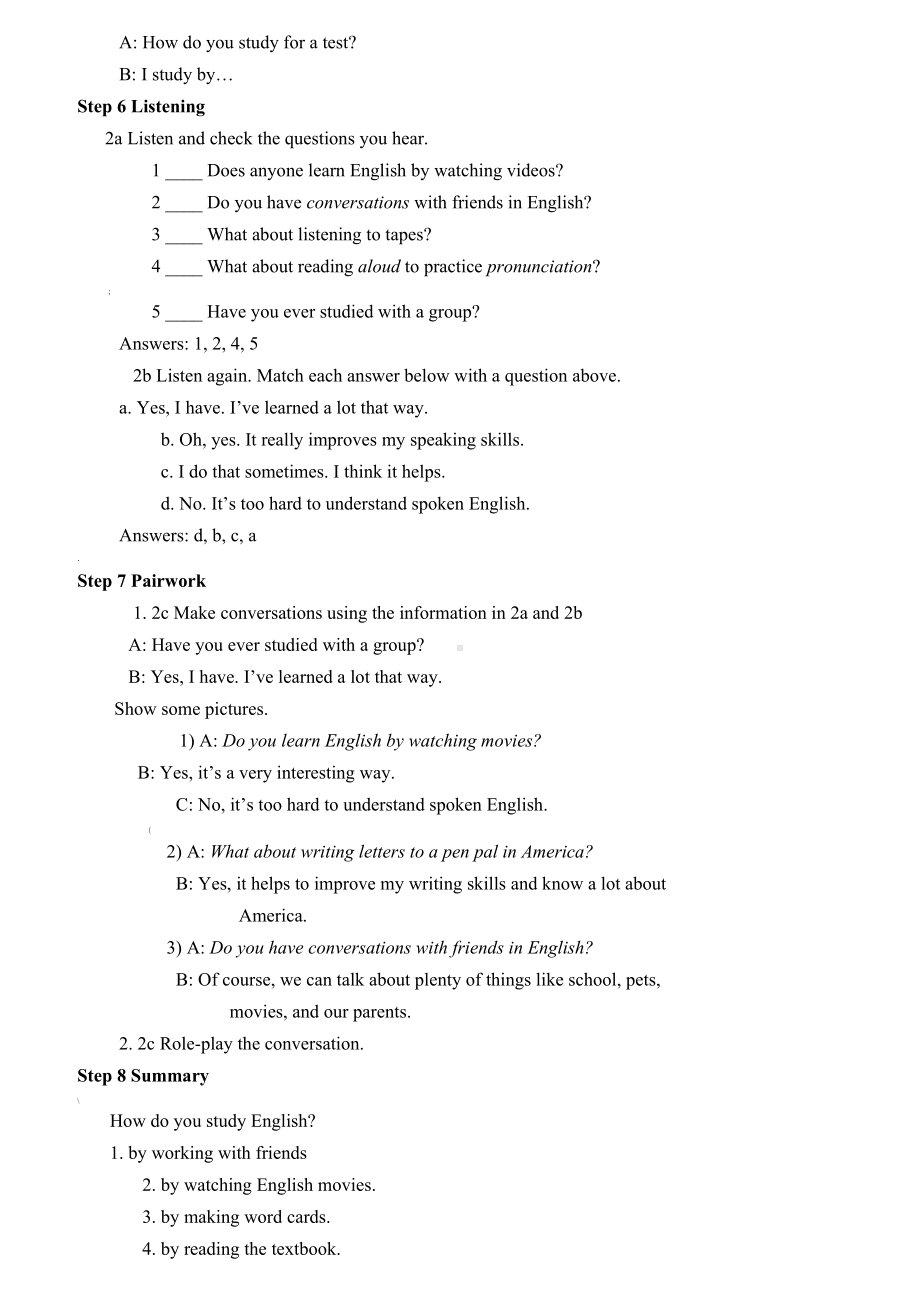 新人教版九年级英语全册教学设计(DOC 17页).doc_第3页