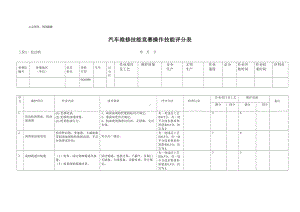 汽车维修技能竞赛操作技能评分表(DOC 13页).doc