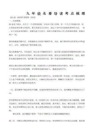 简爱》考点梳理(DOC 7页).docx