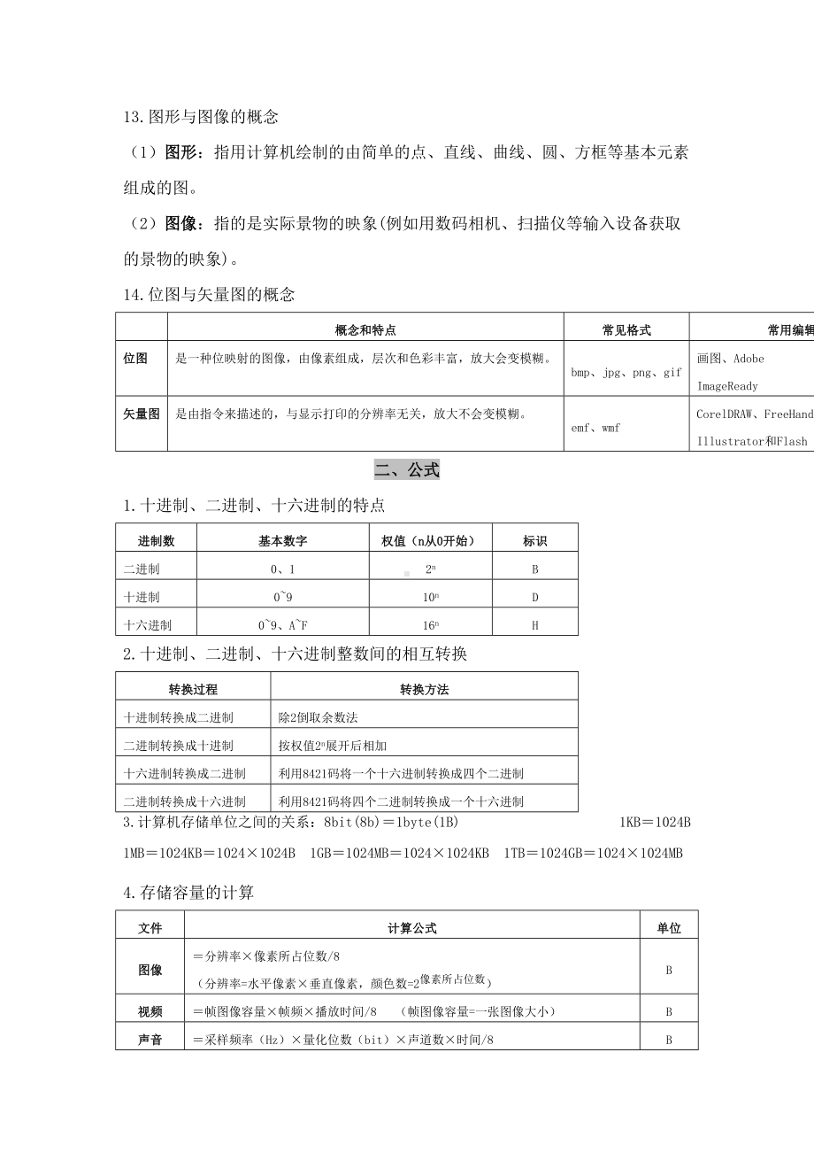 浙江信息技术高考知识点总结(DOC 11页).doc_第3页