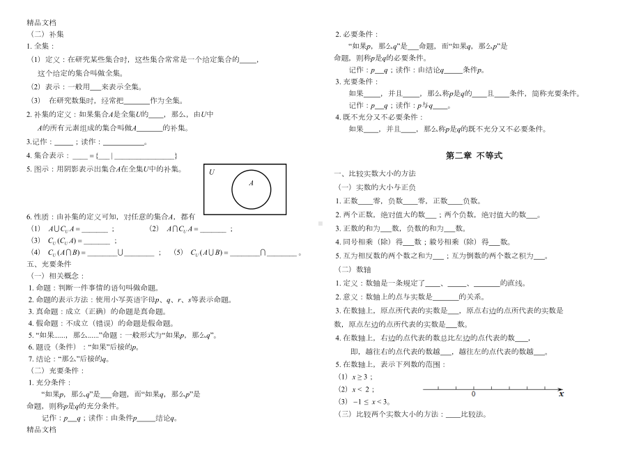 最新职高数学基础模块各章节复习提纲(DOC 25页).doc_第3页